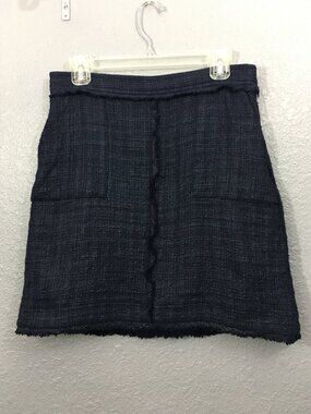 Banana Republic Blue Tweed A-Line Skirt